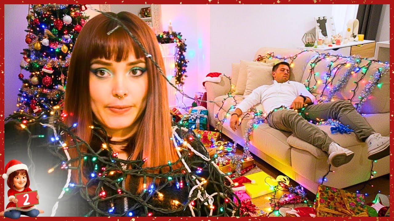 Una pareja dispareja ARMANDO EL ÁRBOL DE NAVIDAD 🤣🎄 #Vlogmas Día 2