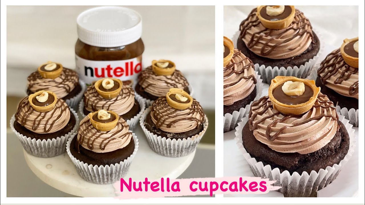 NUTELLA CUPCAKES|NUTELLA HAZELNUT CUPCAKES| EGGLESS CUPCAKES| #nutellacupcakes#egglesscupcakes#
