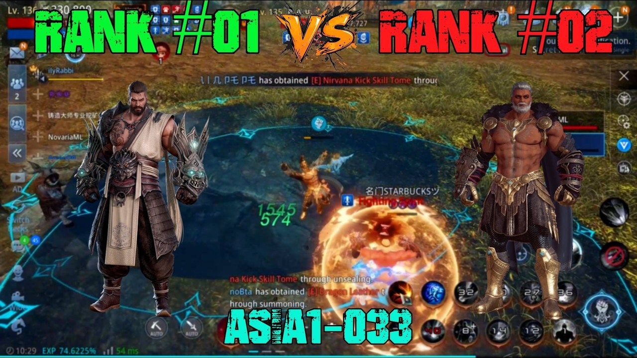 MIR4 | LIONHEART | RANK #01 VS RANK #02 | CHARACTER BUILD TEST #05 #mir4 #gaming #gamer #mmorpg