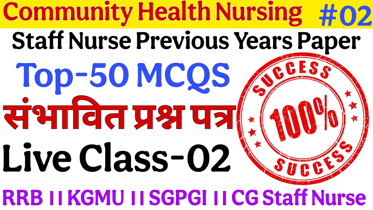 Staff Nurse Exams-2025 ।। Previous Years Question Paper ।। RRB ।। SGPGI ।। KGMU ।। GG Vyapam ।।