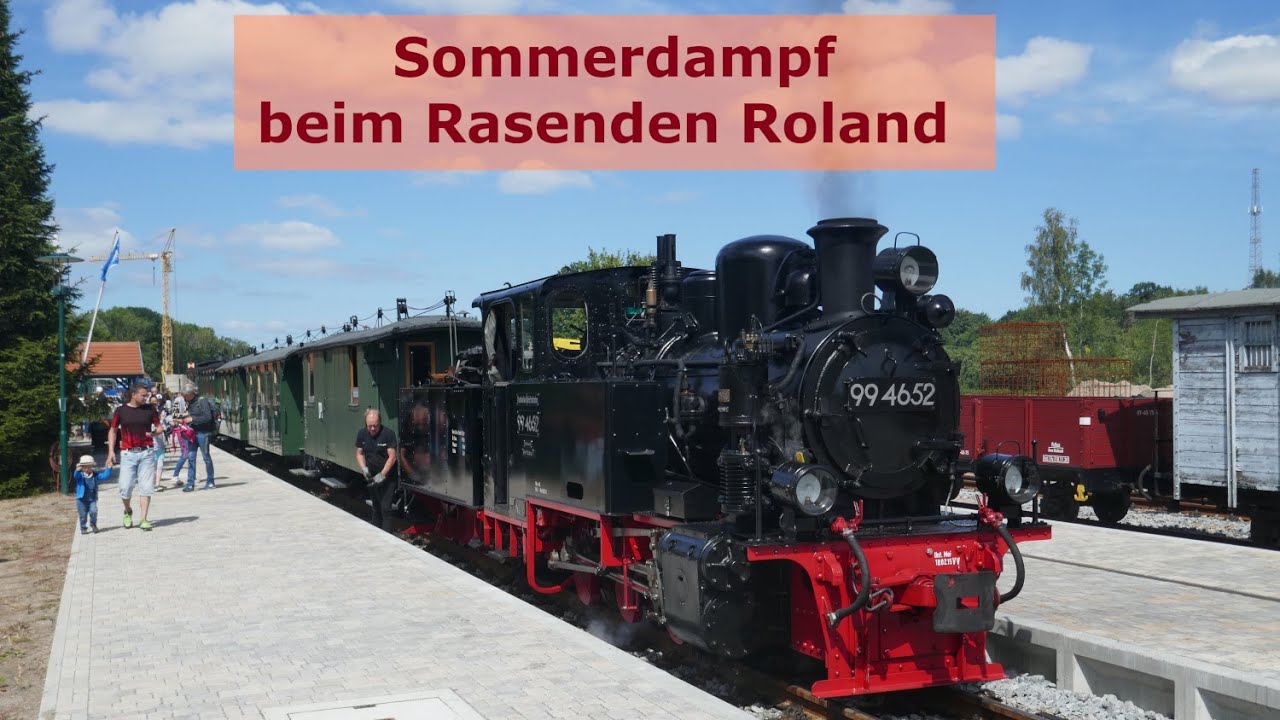 Sommerdampf beim Rasenden Roland | Traditionszug mit 99 4652 | 28.7.2022