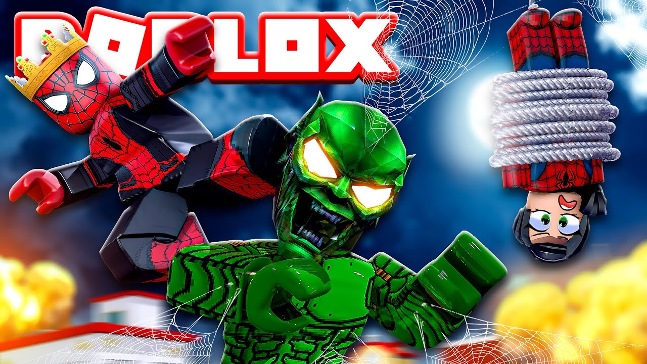 GREEN GOBLIN And SPIDERMAN Fight In ROBLOX