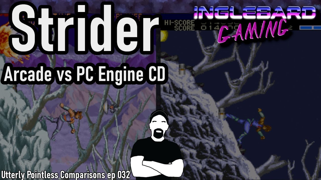 Strider Arcade vs PC Engine CD [long play][complete game]