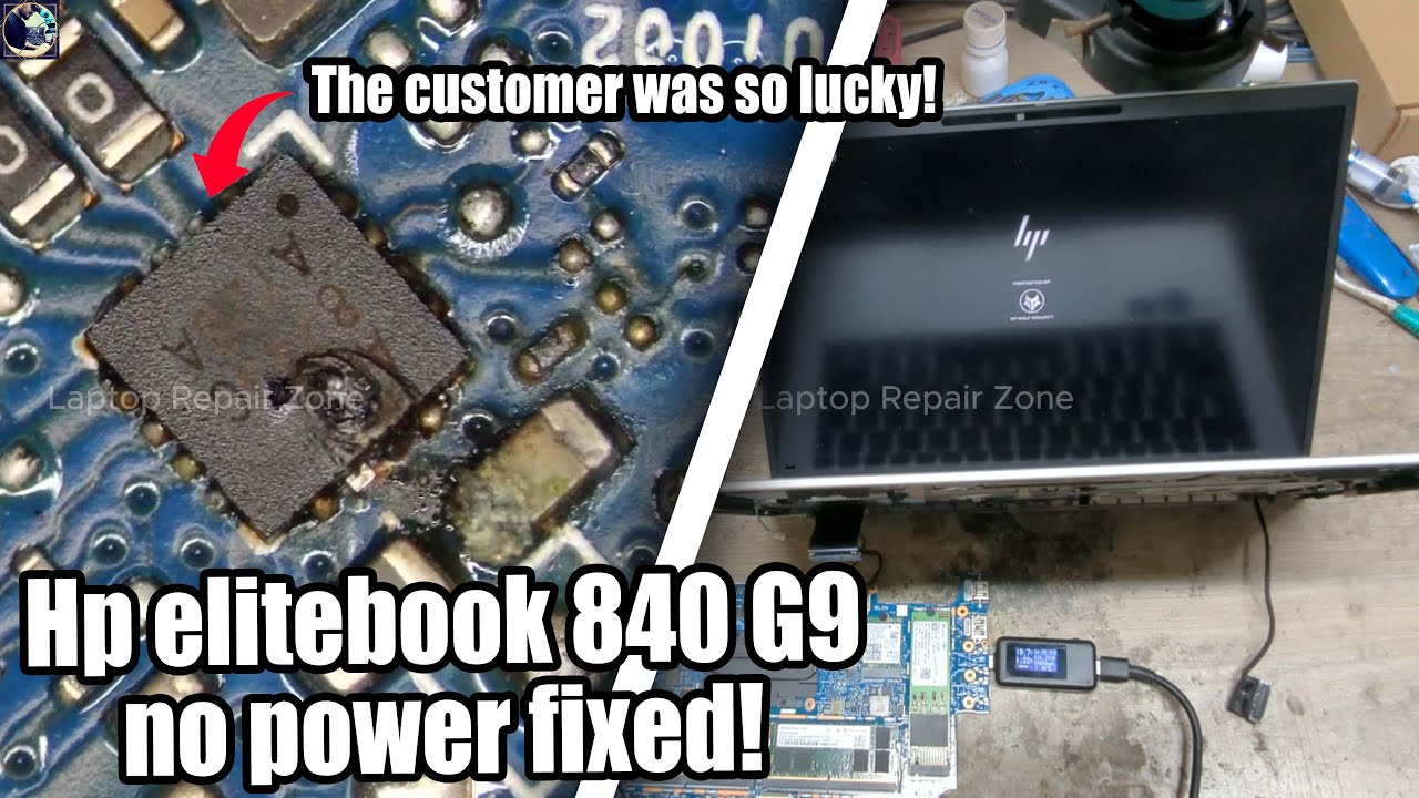 The customer was so lucky! | hp elitebook 840 G9 no power Fixed!
