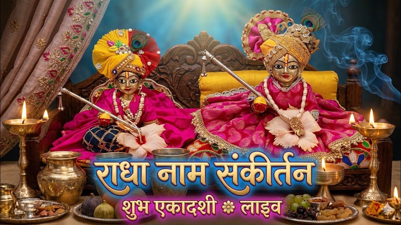 आज एकादशी पर क्यों करें राधा नाम का जाप? महत्व और लाभ।भावपूर्ण राधा नाम संकीर्तन