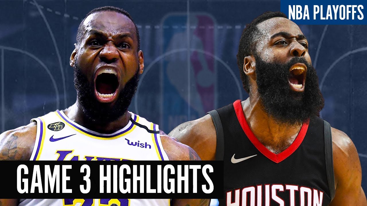 LAKERS vs ROCKETS GAME 3 NBA PLAYOFFS 2020