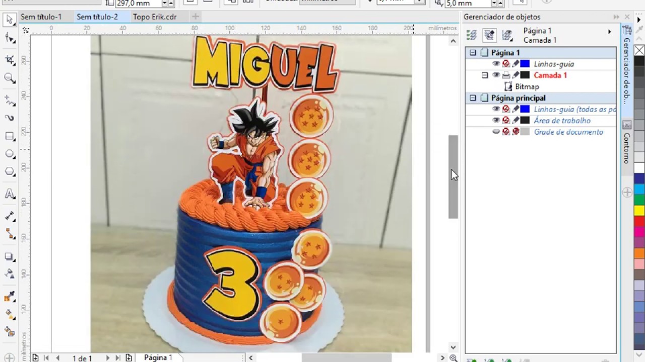 Como fazer Topo de Bolo com o Corel Draw