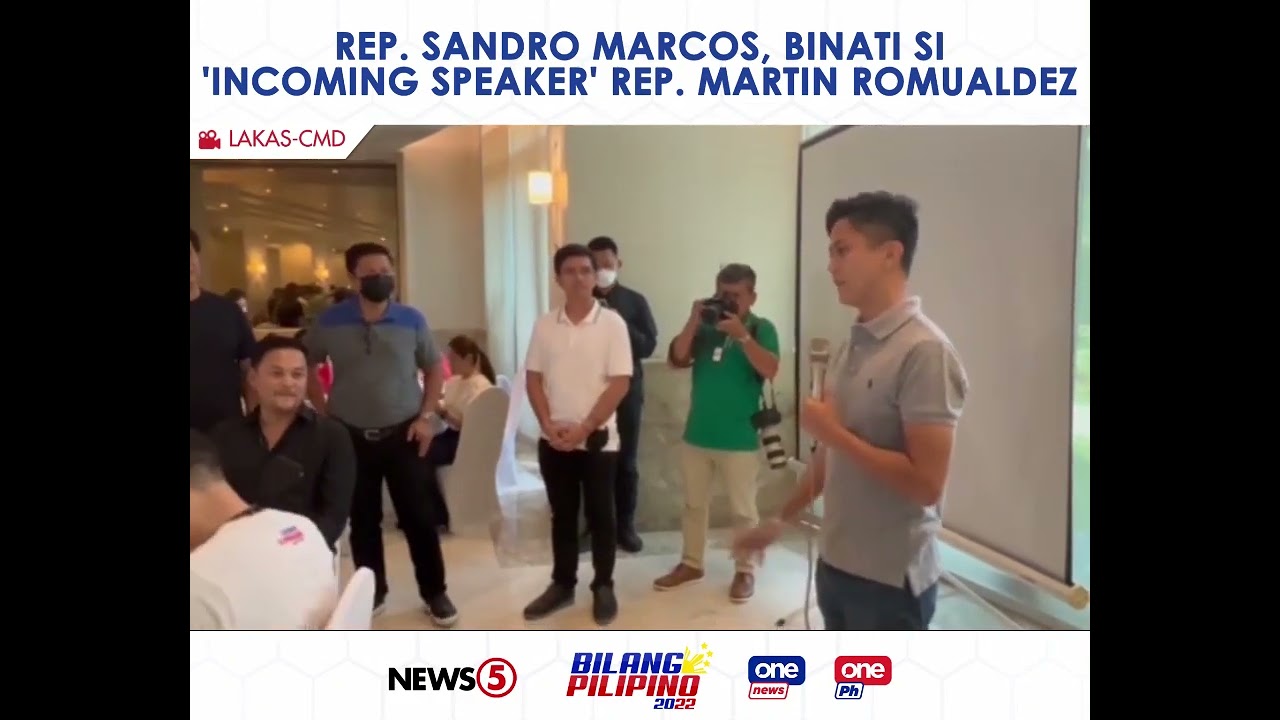 Rep. Sandro Marcos, binati si 'incoming speaker' Majority