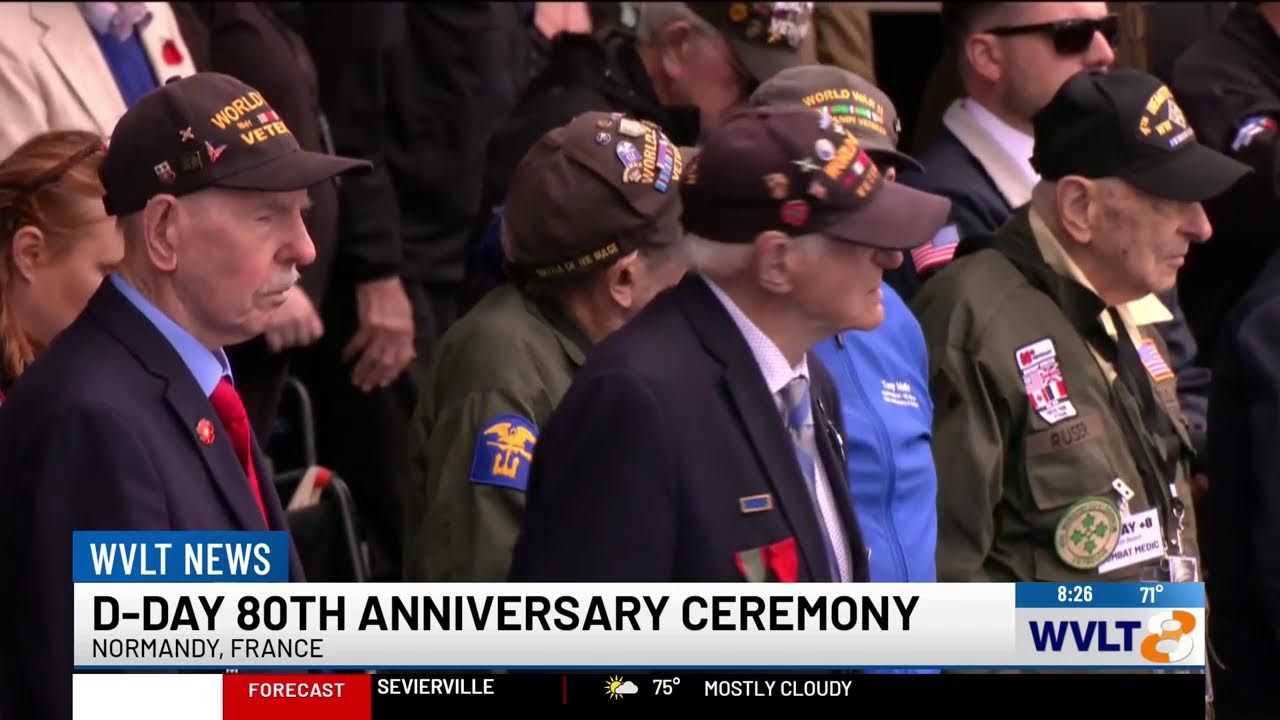 D-Day 80th Anniversary Ceremony brings veterans back to the beaches of Normandy