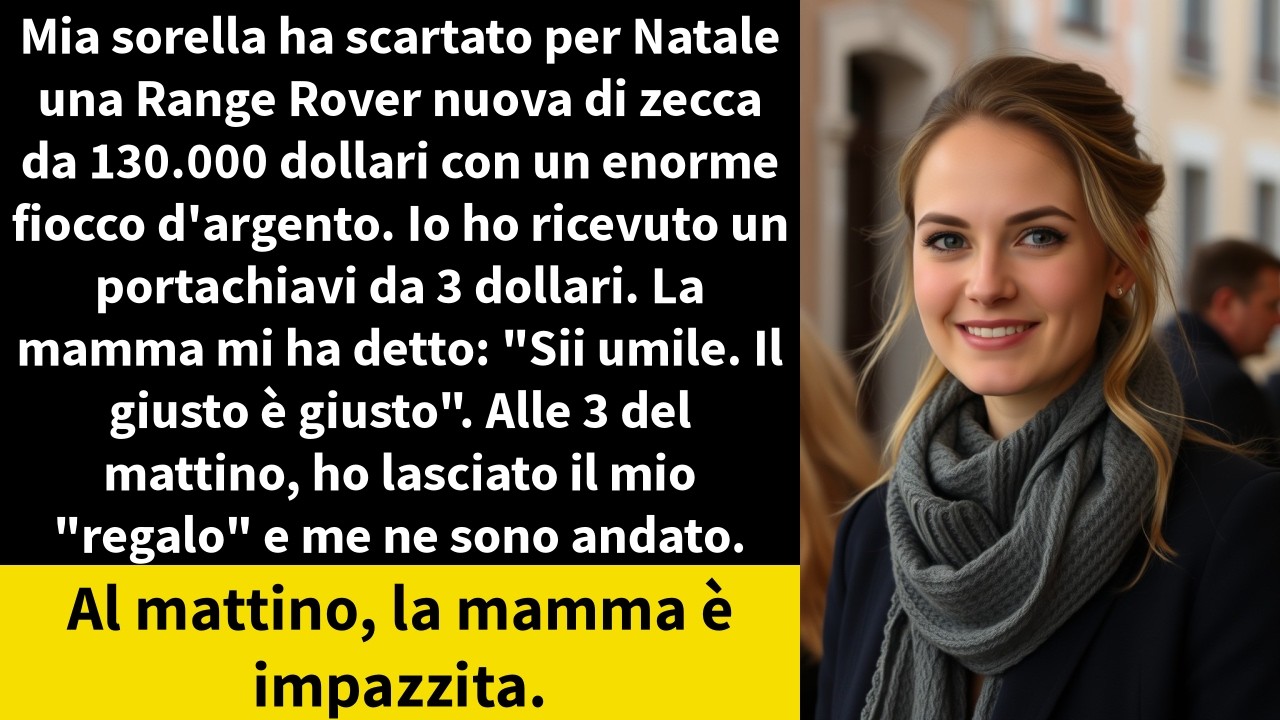 Mia sorella ha scartato per Natale una Range Rover nuova di zecca da 130.000 dollari con un enorme