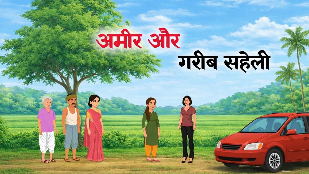 अमीर और गरीब सहेली | दोस्ती ने बदल दी पूरे गाँव की किस्मत moral story // Hindi gaav ki kahani