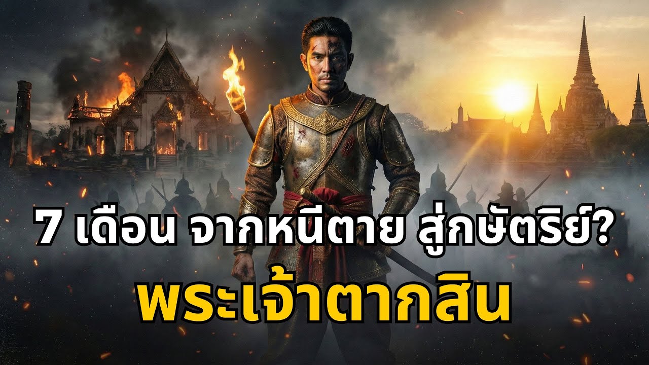 พระเจ้าตากสิน 7 เดือนจากหนีตาย สู่กษัตริย์กู้ชาติ | เรื่องจริงที่ตำราไม่ได้สอน