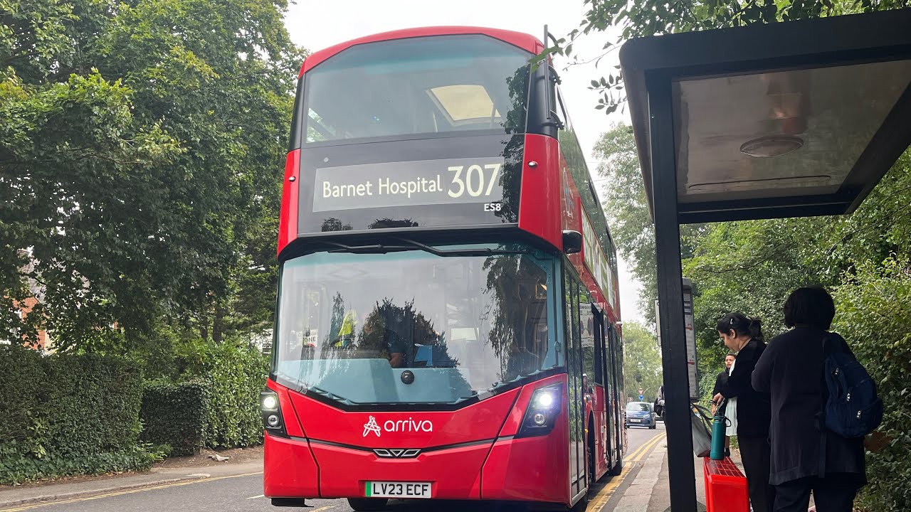 FRV. Arriva Route 307: Brimsdown - Barnet Hospital ES8 (LV23ECF) Wright Electroliners