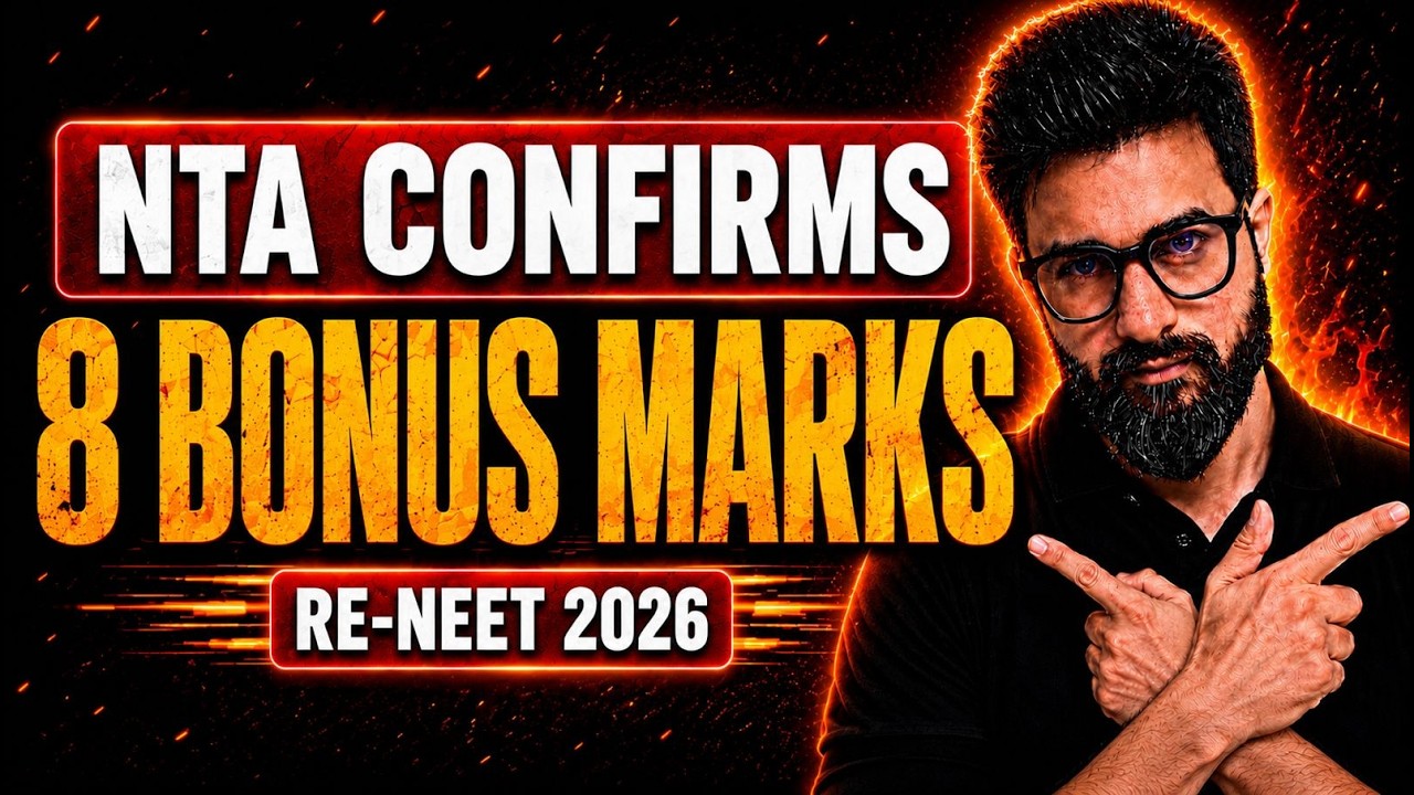 CRUCIAL UPDATE NTA | 8 BONUS MARKS | NEW CUTOFF | Yawar Manzoor sir