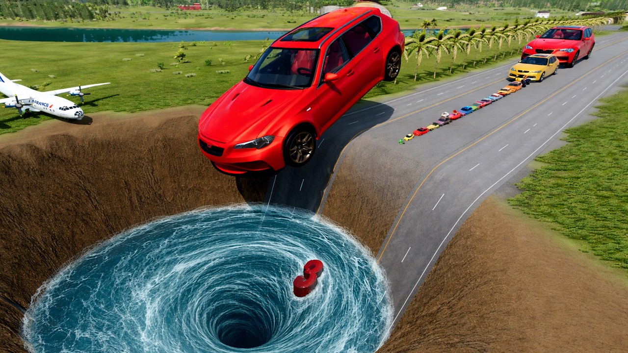 🔥 BIG & SMALL CARS vs MONSTER PIT #2 💥 &ndash; BeamNG.drive Extreme Crash Challenge | Impala BeamNG