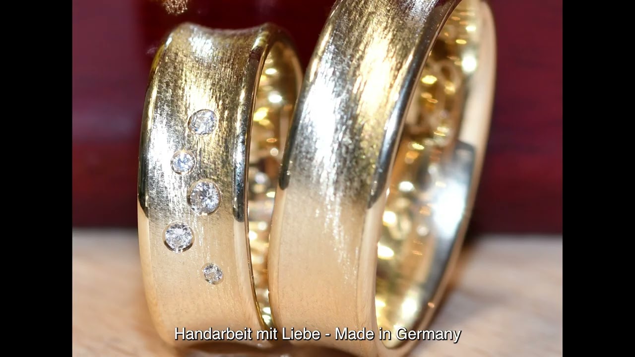 Trauringe Gold &ndash; Handgefertigt & Made mit Herz 💛 | Juwelier Pilch