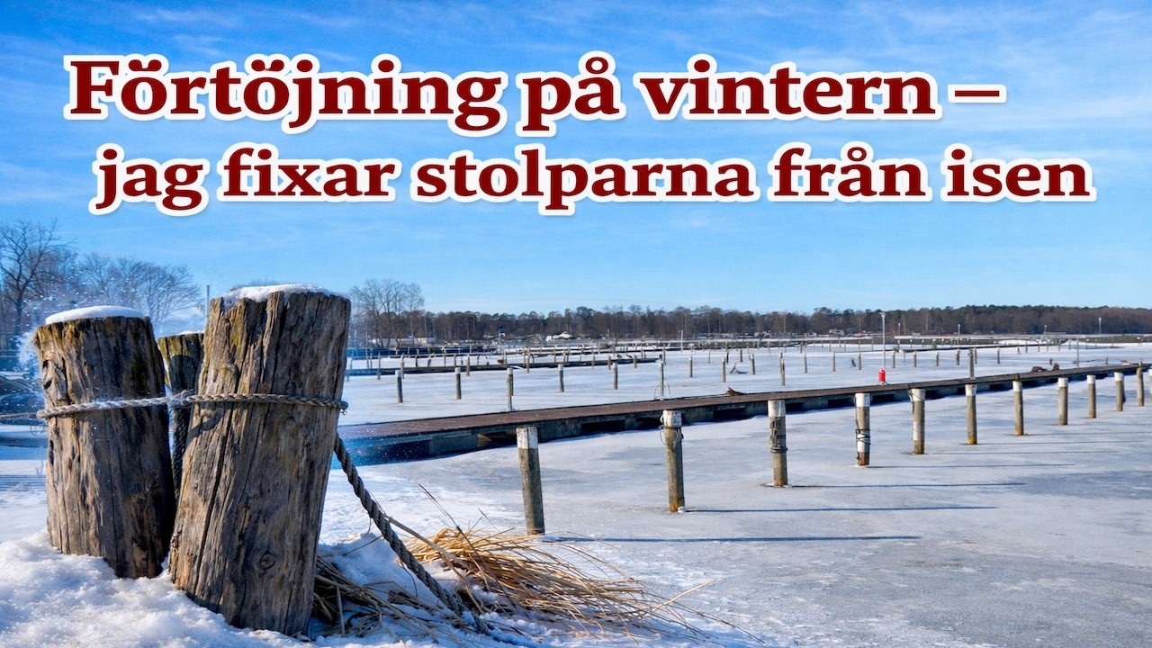 Förtöjningsstolpar på vintern⎜pt20