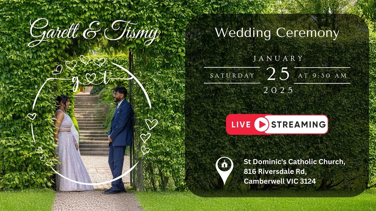 Wedding Ceremony Garett & Tismy | Live