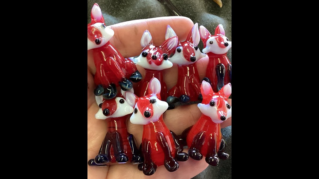 How to make a Fox Figure Dabber - Lampwork Boro Glass Tutorial