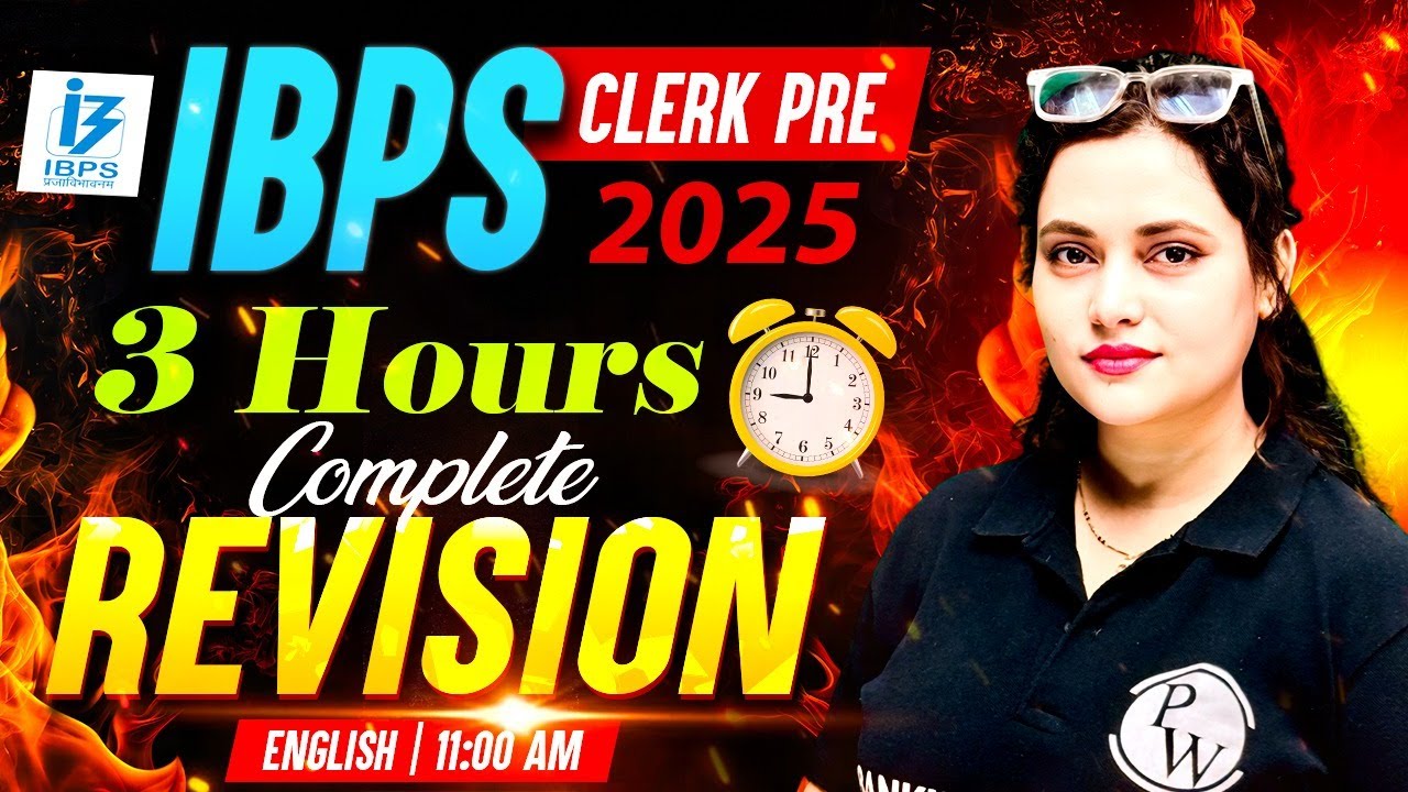 IBPS Clerk Prelims 2025 | Complete Revision | IBPS Clerk English Marathon Class | by Rupam Ma'am