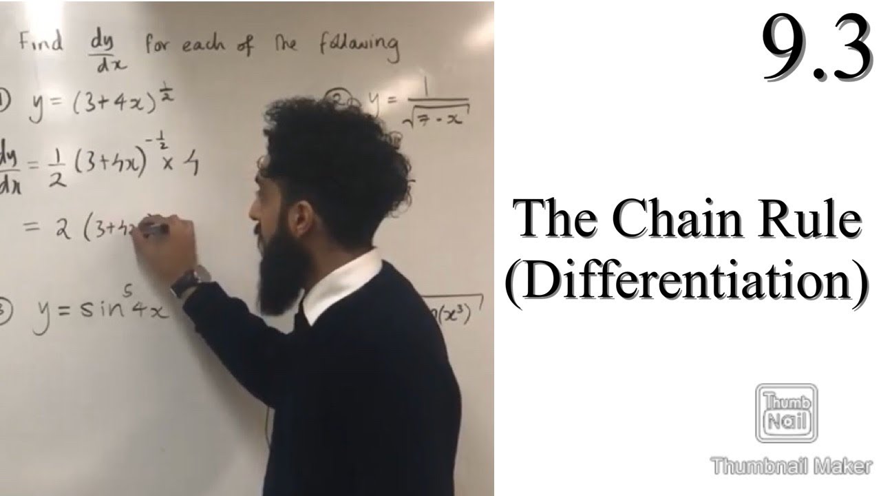 Edexcel A level Maths: 9.3 The Chain Rule (Differentiation)