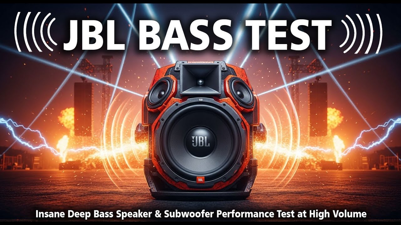 JBL BASS TEST ⚡ Insane Deep Bass Speaker & Subwoofer Performance Test at High Volume