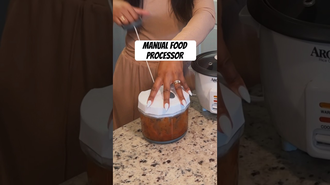 There&rsquo;s something so satisfying about using a manual food chopper. #walmartfinds #kitchenhacks