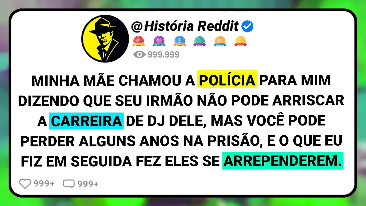 Minha Mãe Chamou A Polícia Para Mim Dizendo Que Seu Irmão Não Pode Arriscar A Carreira De Dj Dele...