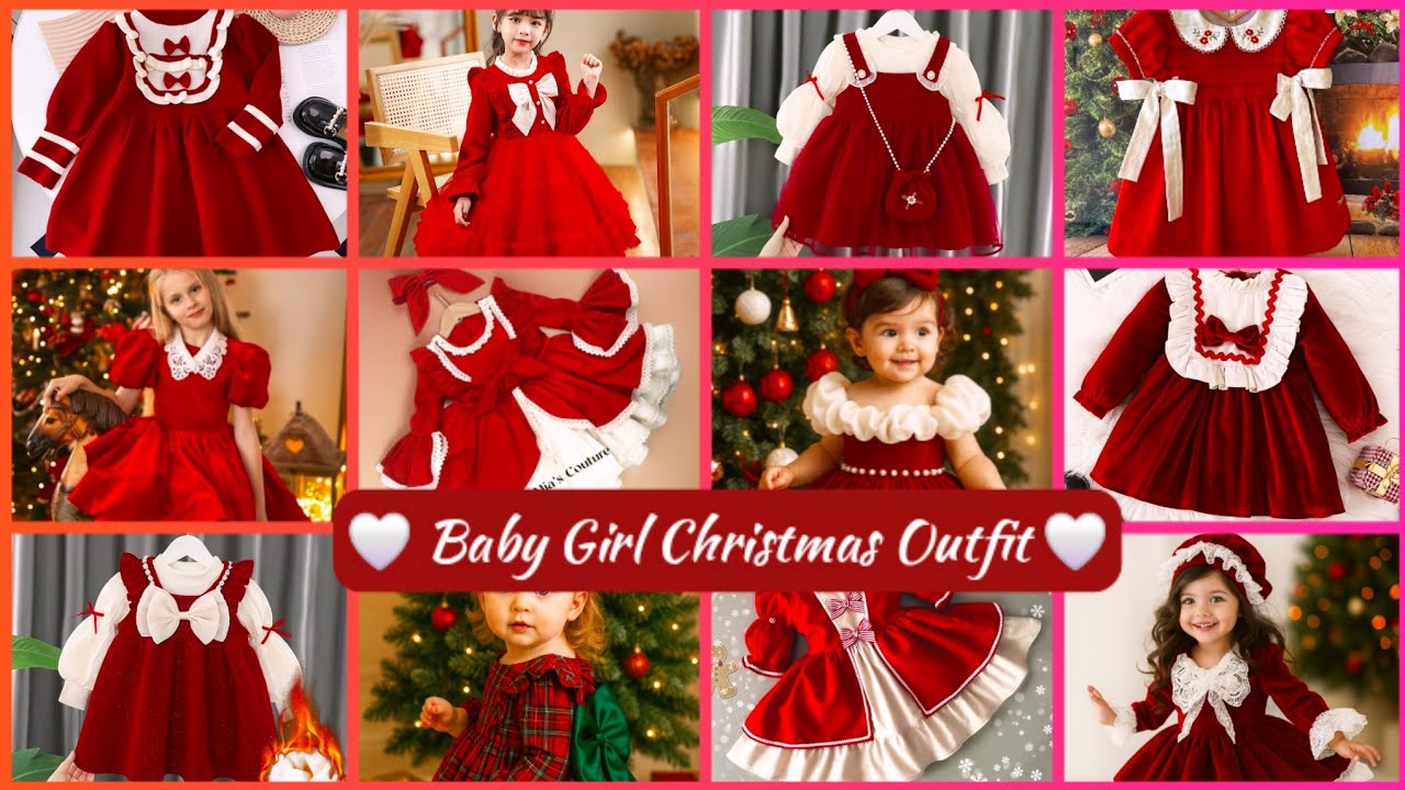 New #Christmas Special Frock Design Ideas for Baby Girl | Kids Christmas Dress Design