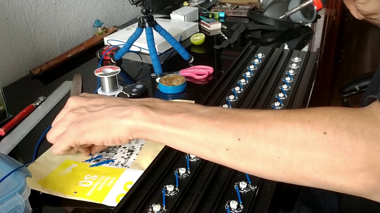 Tutorial como hacer lampara de led para acuario marino
