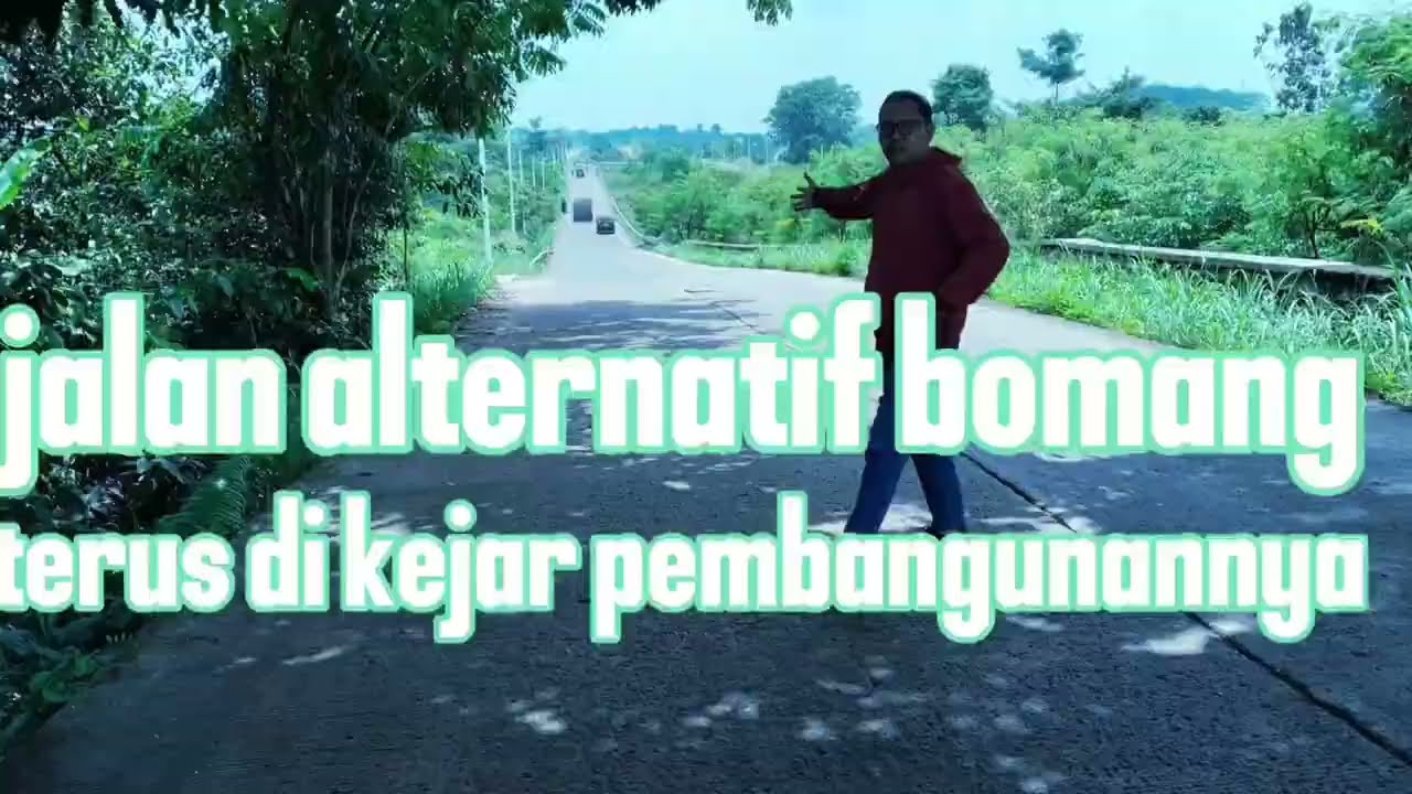 Jalan alternatif bomang ini akan memangkas waktu tempuh menjadi 12 menit
