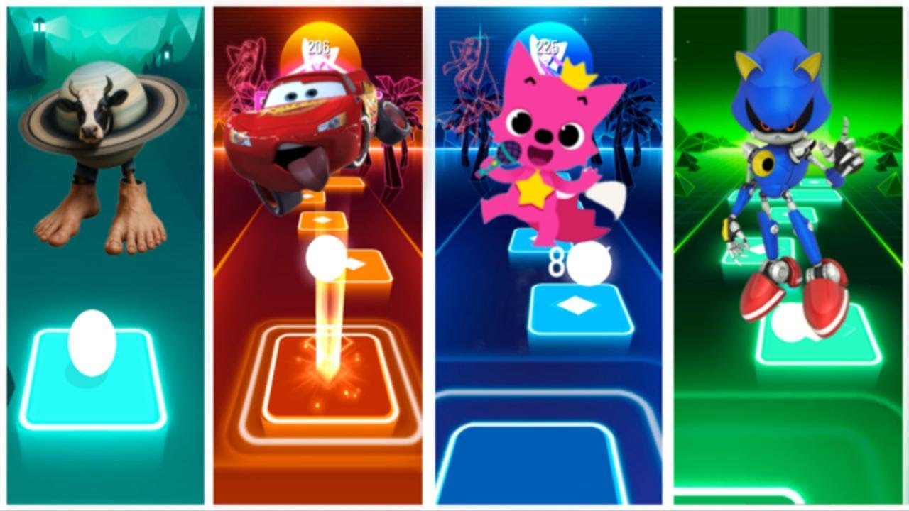 La Vaca Saturno Saturnita 🆚 Lighting McQueen 🆚 Pinkfong 🆚 Sonic / Who is Best?