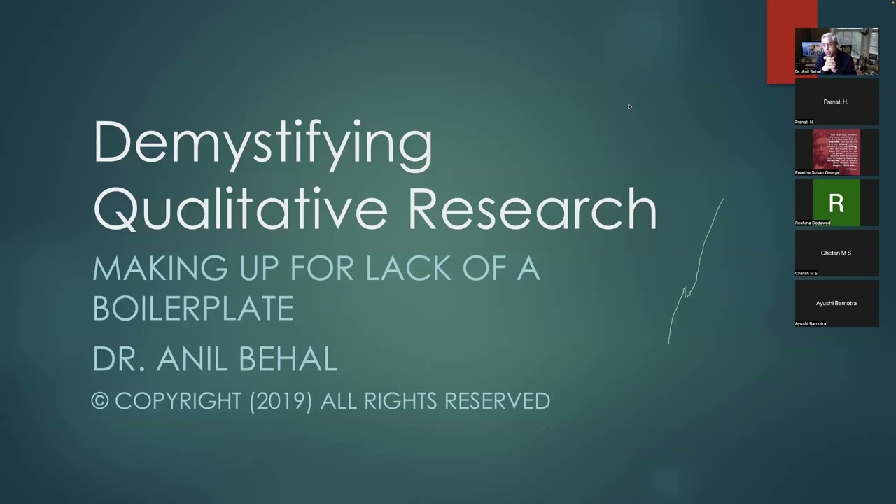 International Conference on Qualitative Research (Part 1)