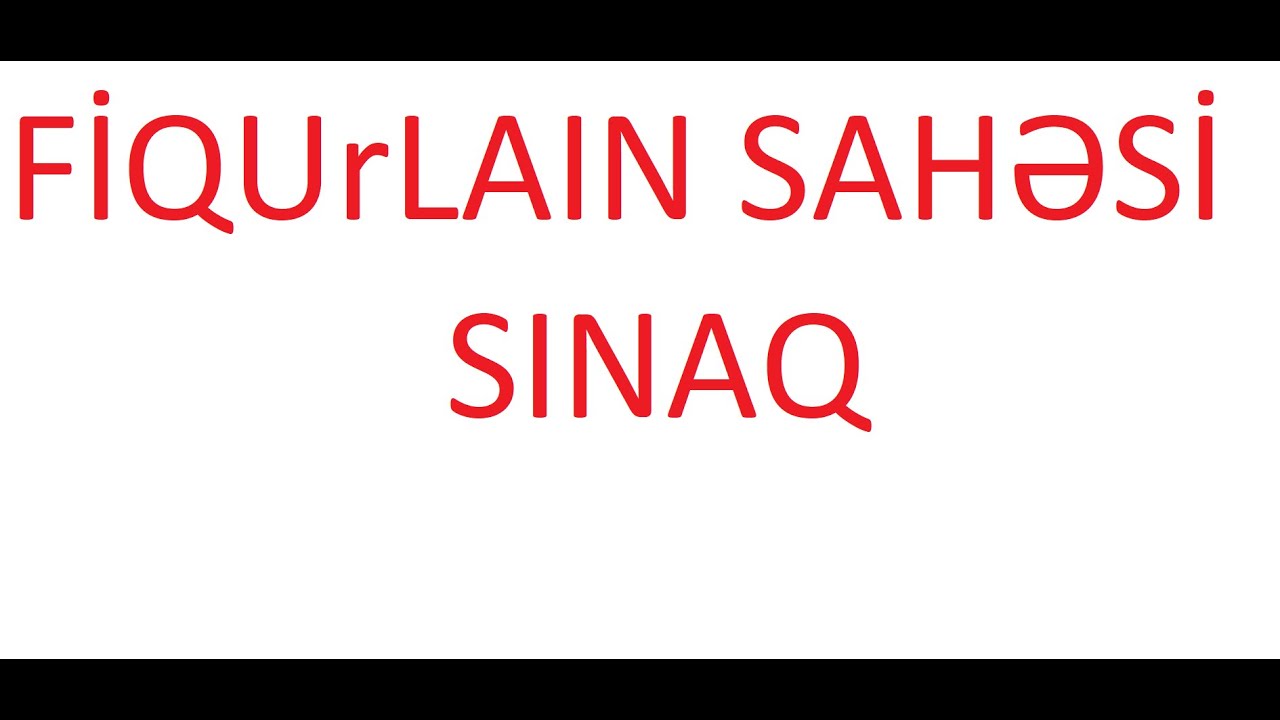 ✅️❗️👉Buraxılış Fiqurların Sahəsi Sınaq işləyin Maraqlı Suallar
