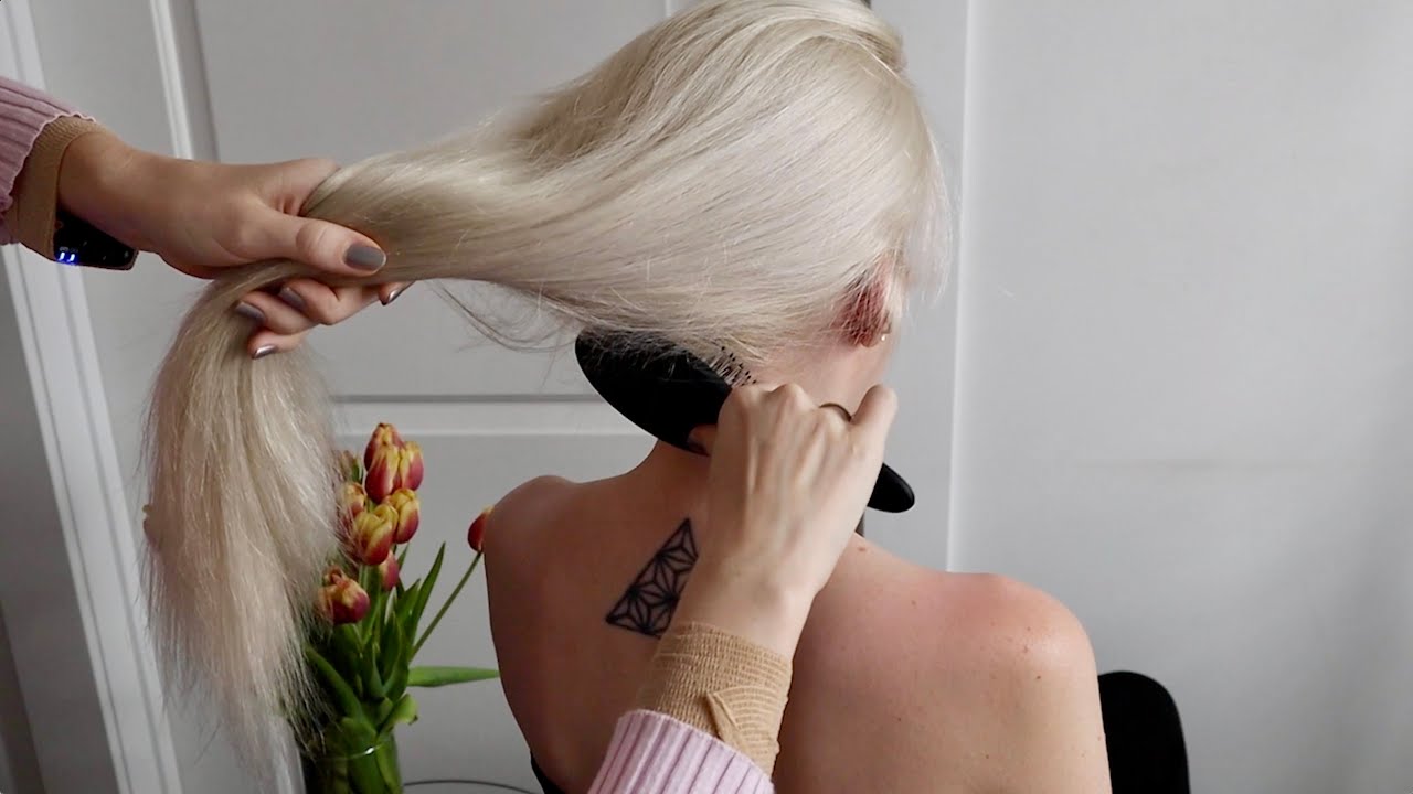 ASMR | Hairstyling, hair brushing, braiding, & back scratch with Izzy 🤍 (No talking)