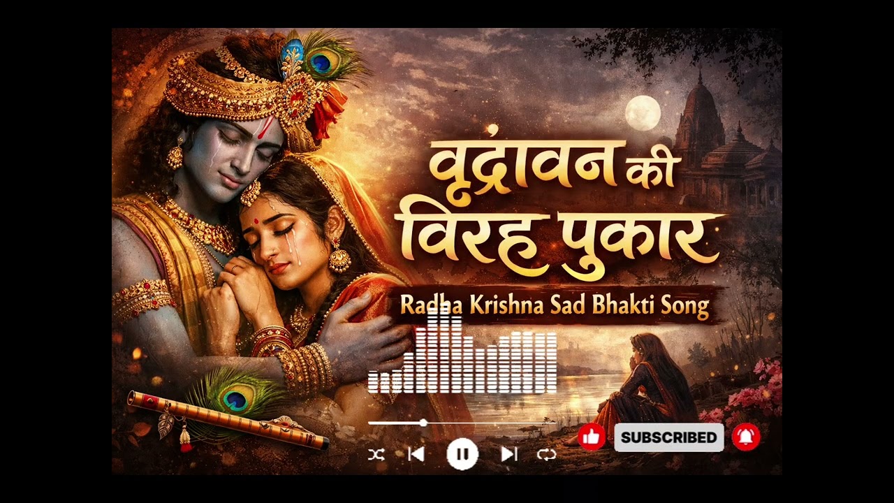 वृंदावन की विरह पुकार | Radha Krishna Sad Bhakti #Song | #Vrindavan Sad Bhajan | Heart Touching