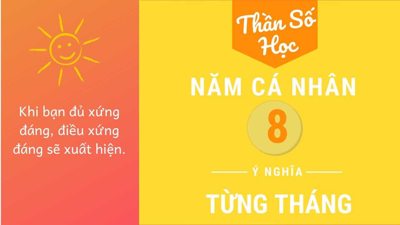 Phần 8.9: Năm Cá Nhân Số 8 - Ý Nghĩa Từng Tháng - Thần Số Học Chuyển Hoá - Tracy Hồng Kiều