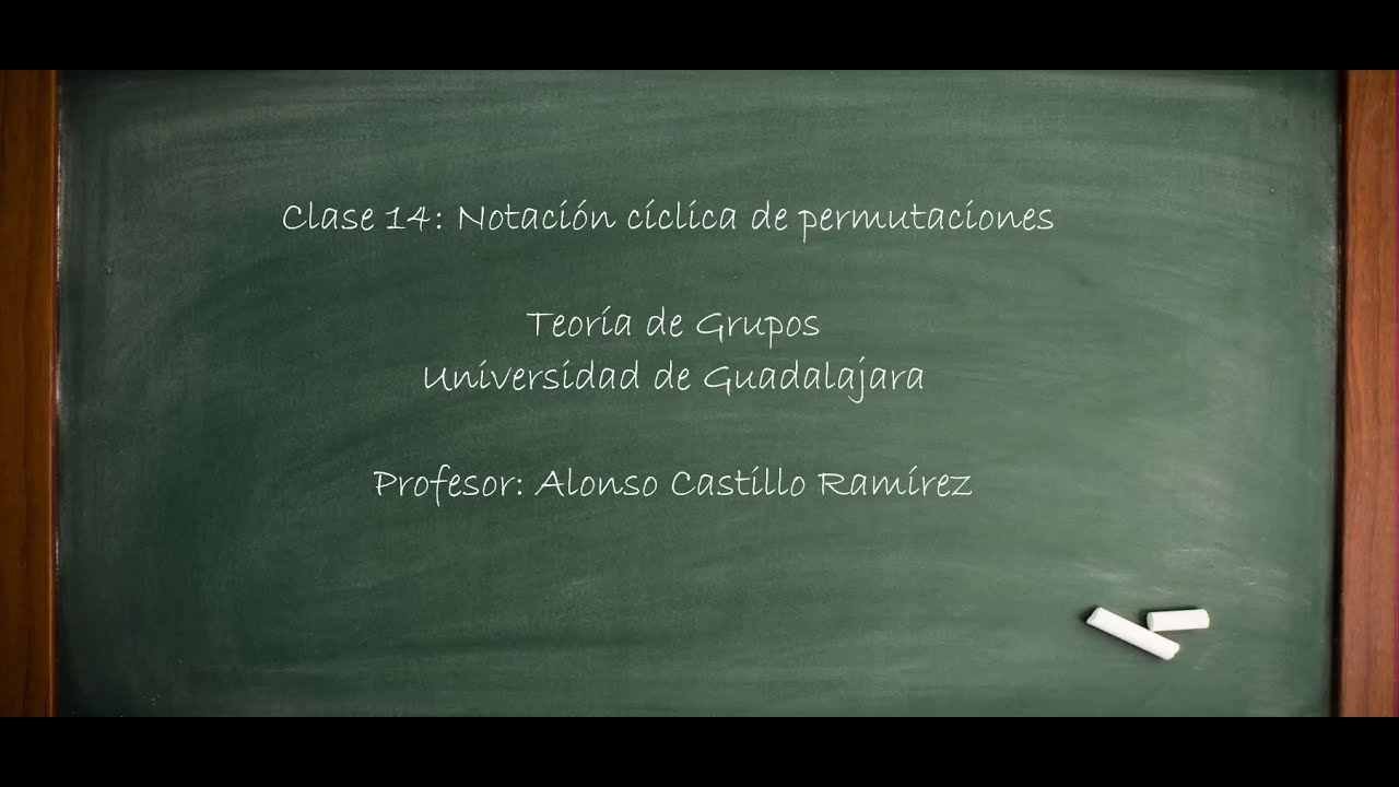 Clase 14: Notación cíclica de permutaciones