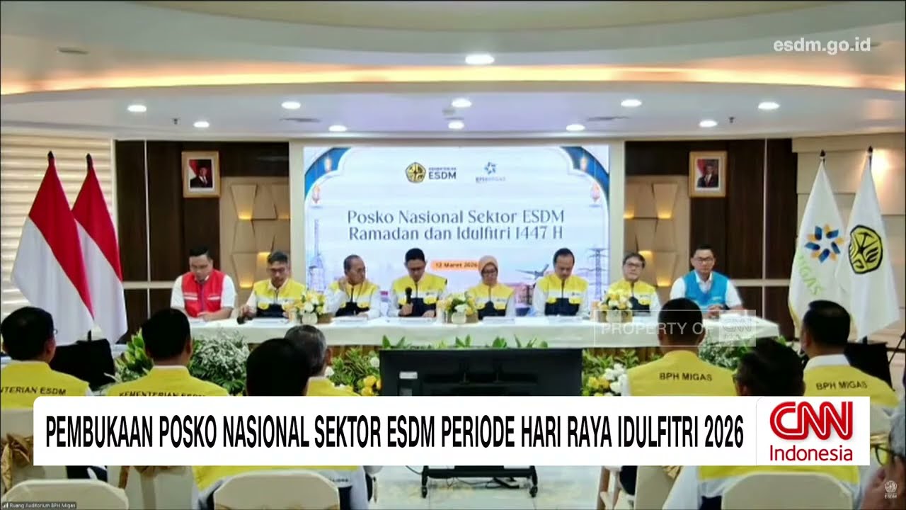 LIVE Pembukaan Posko Nasional Sektor ESDM Periode Hari Raya Idulfitri 2026