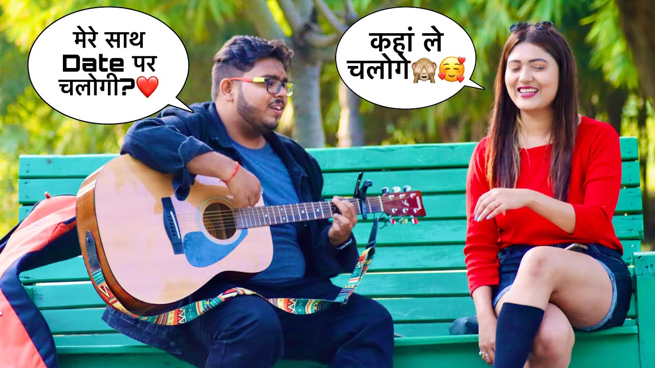 Picking Up Cute Girl With Twist By Singing & Guitar Awesome Bollywood Mashup Songs | Ashish Mani