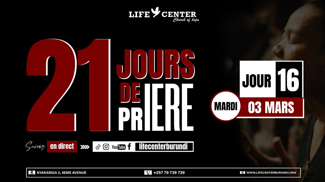 21 JOURS DE PRIÈRE — JOUR 16 — MARDI 03/03/2026