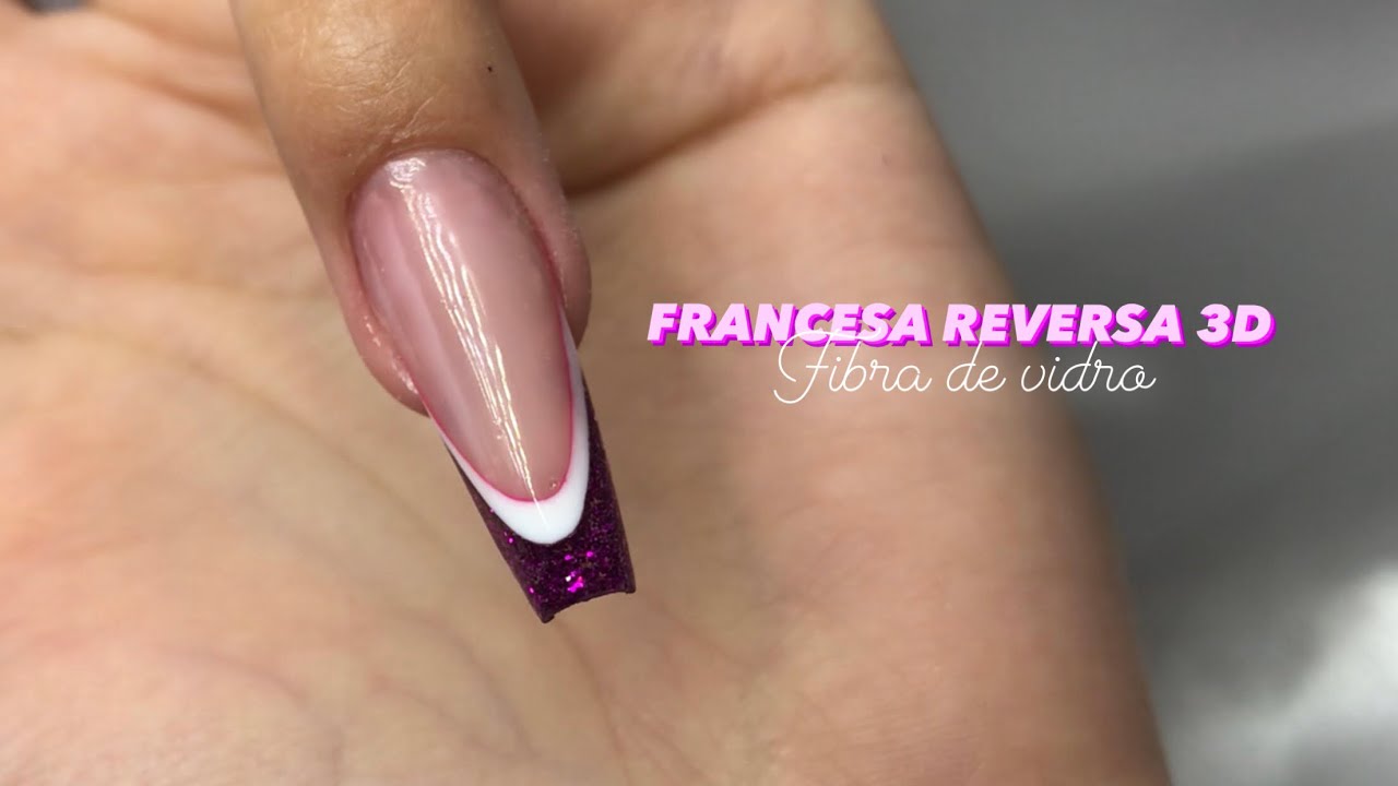 FRANCESA REVERSA 3D / formato bailarina na fibra de vidro 3/4💅💕