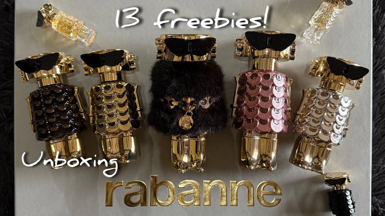 Rabanne Fame Couture unboxing | 13 freebies | perfume collection | paco rabanne