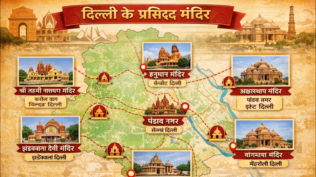 दिल्ली के 7 प्रसिद्ध मंदिर | आस्था, इतिहास और चमत्कार