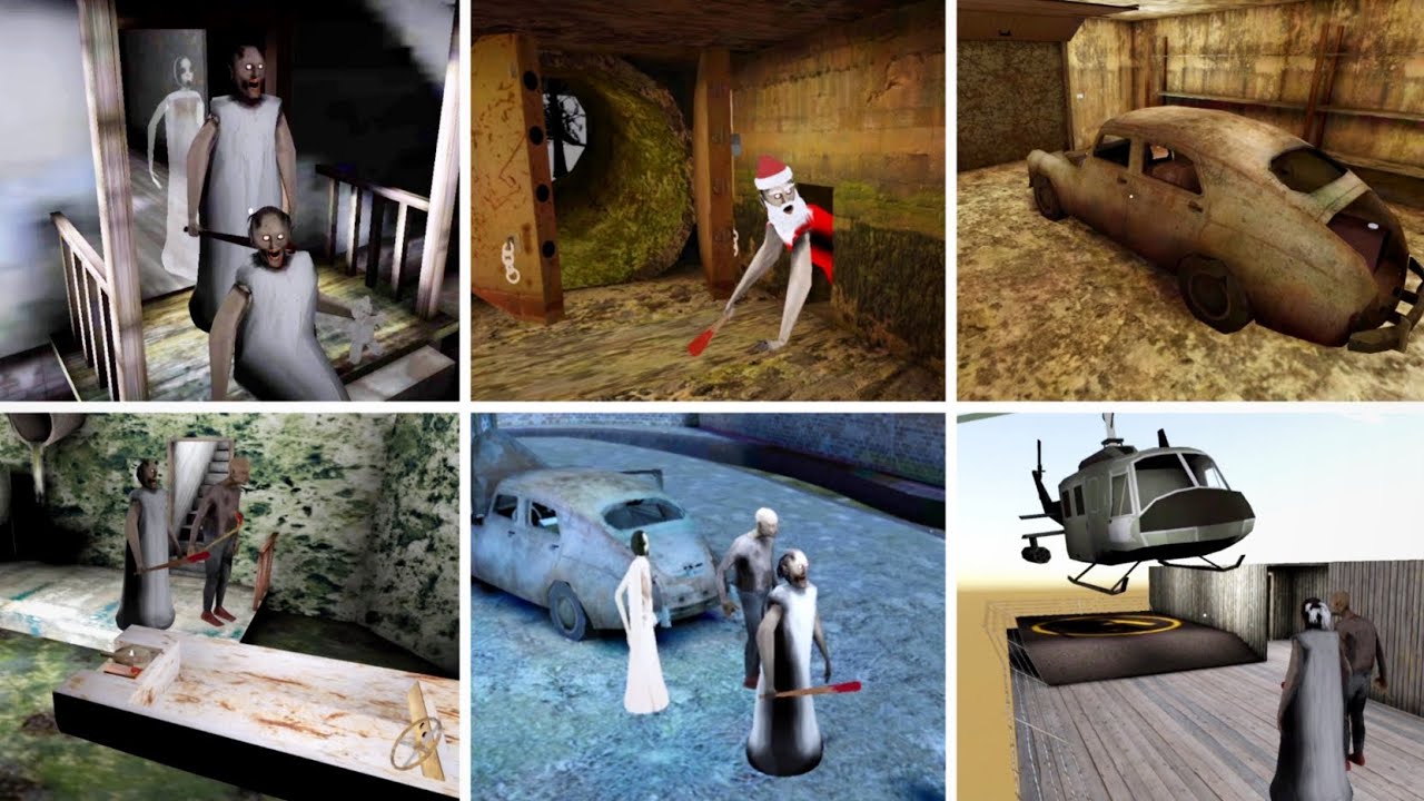 Granny 1.9 Vs Granny 2 Vs Granny 3 Escape Endings In 3rd Person View | Granny New Update