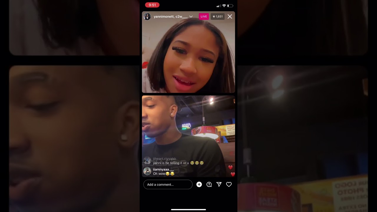 Yanni Calls Emily Ex-Boyfriend Live On Instagram
