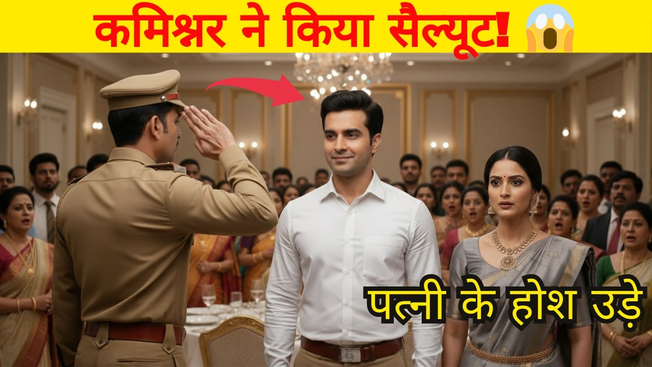 क्लर्क पति को मामूली समझती थी पत्नी… एक सैल्यूट ने सब कुछ पलट दिया! 😱