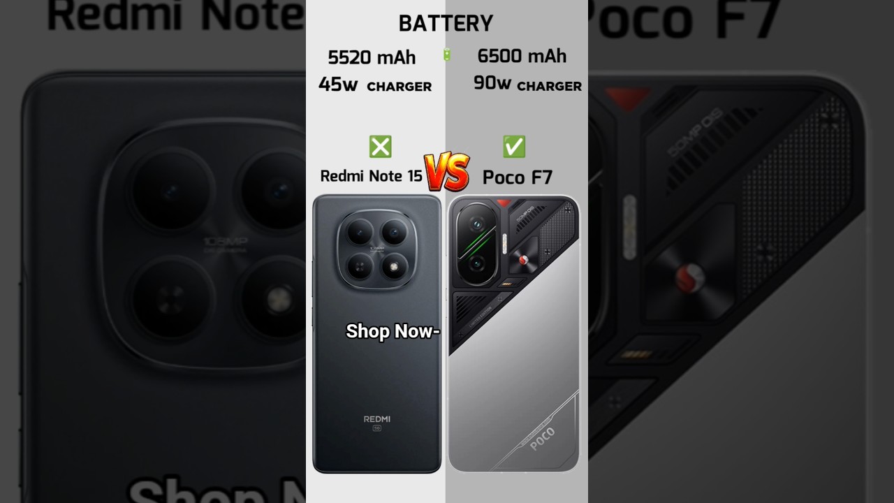 Redmi Note 15 Vs Poco F7