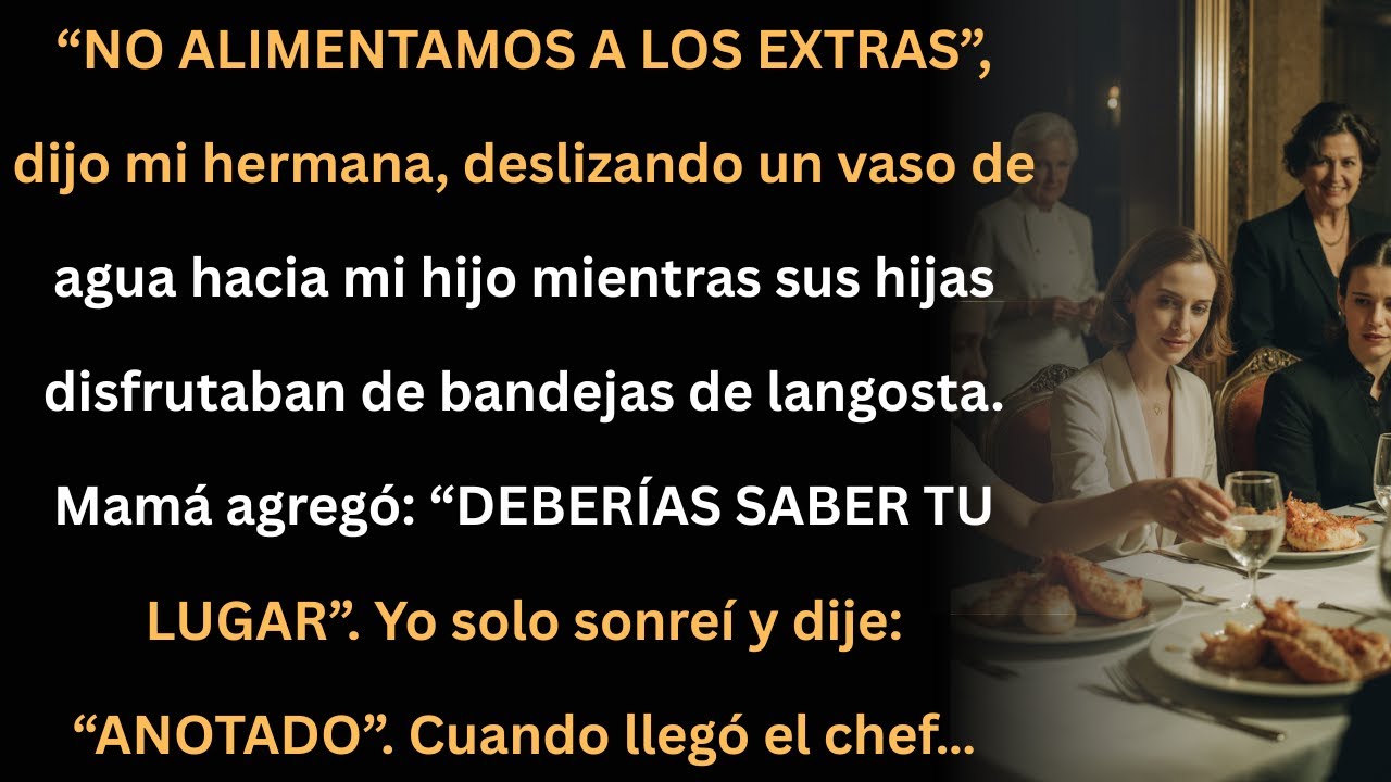 Mi hermana humilló a mi hijo… pero el chef llegó y todo cambió.