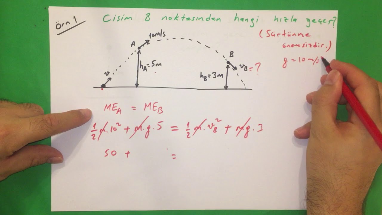 İŞ-GÜÇ-ENERJİ-5- Mekanik Enerjinin Korunumu
